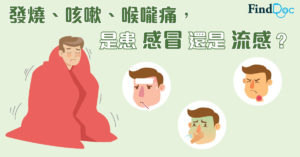 發燒、咳嗽、喉嚨痛,是患感冒還是流感?